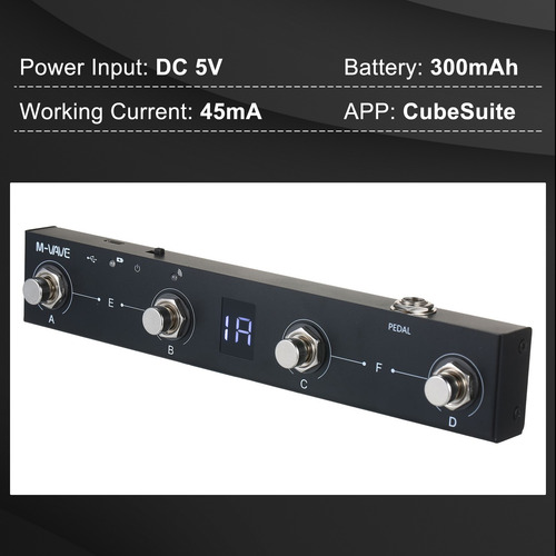 Controlador De Pedales Con Botones Midi Con Válvula M En For