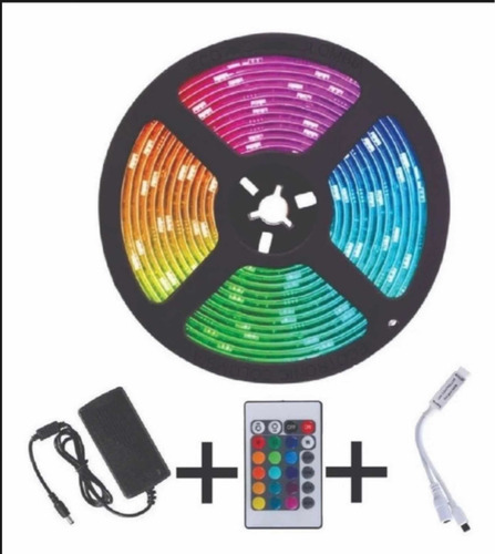 Cinta De Luz Led 5 Metros, Control, 16 Colores
