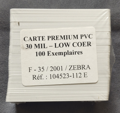Tarjetas De Pvc Card, Tipo Carnet Para Zebra, Precio X 100