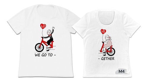 Camiseta Camisa Set 2 Para Pajeras Enamorados Novios Esposos