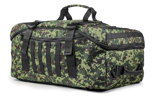 Mala Mochila Cargueira Gr10 Safo Militar 70l Expedição Tátic Cor Digital Verde