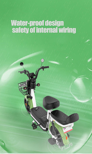 Bicicleta Moto Electrica E-ramz Bateria De Litio Preventa Negro
