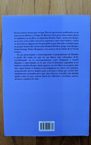 Escritos Sobre Literatura Argentina + Plan - Beatriz Sarlo (Usado)