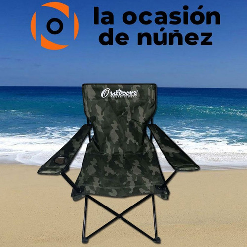 Silla Director Plegable Outdoors Pesca Playa Camping 110 Kg