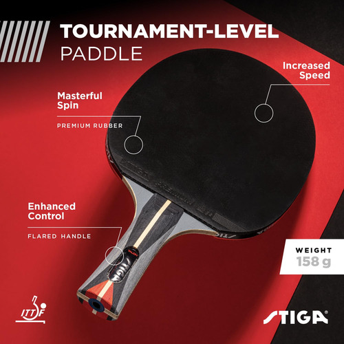 Raqueta De Ping Pong Ultraligera Con Mango Acampanado