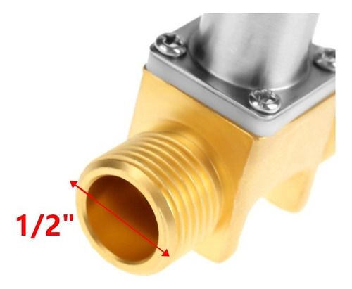 Válvula Solenoide De Pulso De Flujo Agua Dc 4.5 V 1/2 PuLG