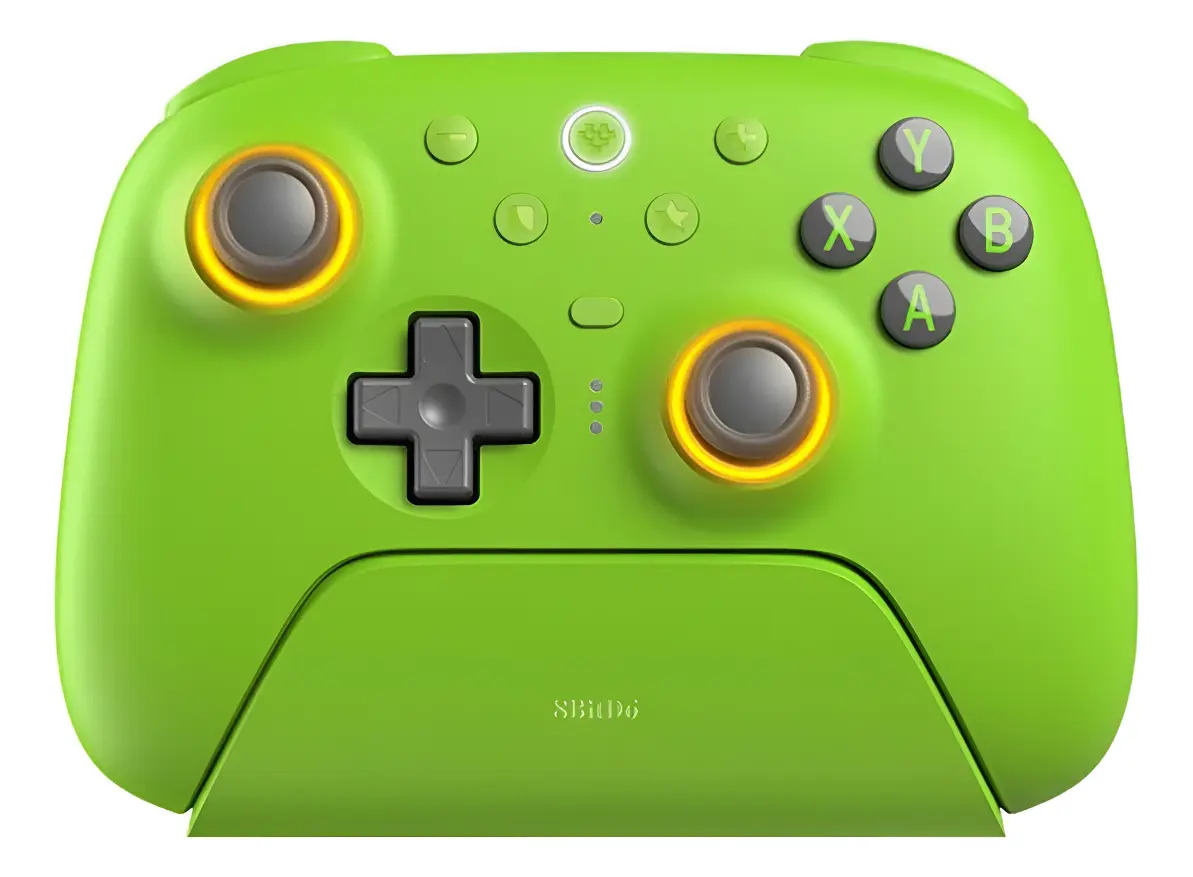 Controle Sem Fio 8bitdo Ultimate 2 Gatilhos Hall Tmr Pro Cor Verde