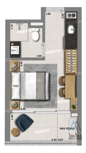 Apartamento Com 1 Dormitório(s) Localizado(a) No Bairro Perdizes Em São Paulo / São Paulo - 15852:922785