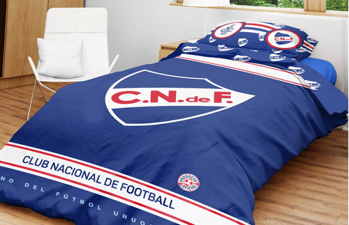 Acolchado Club Nacional Football 1 Plaza  Producto Oficial!!