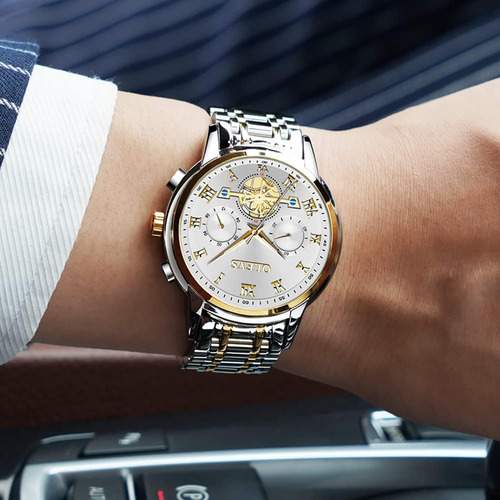 Olevs Reloj Multifunción Para Hombre, Reloj Para Hombre Con