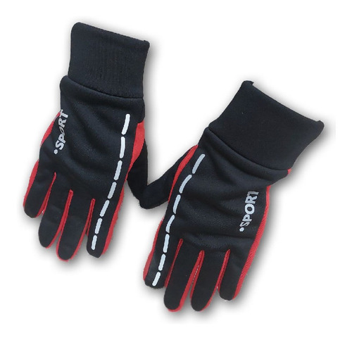 Guantes A01 Color Rojo Talla L Con Pantalla Tactil Moto