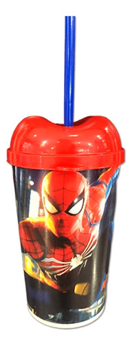 Vaso Pitillo Spiderman Botilito Sorpresa Piñata  X12 Und 