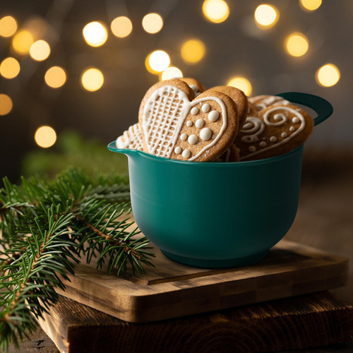 Boxedhome 4 Pack Nesting Bowl Bowl De Navidad Con Boquil