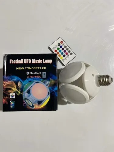 Lámpara Led Balón De Fútbol Ufo Con Música Bluetooth