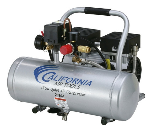 Compresor Aire Silencioso 1 Hp California Air Tools 2010a Frecuencia 60 Hz Color Plateado