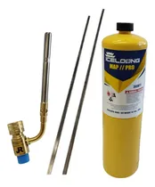 Comprar Kit Soplete Soldador Giratorio+ Garrafa Map Pro+varilla