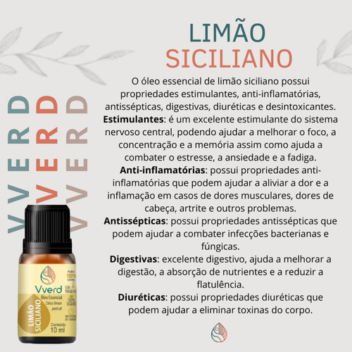 Kit Vverd: Óleos Essenciais Para Estudo E Concentração