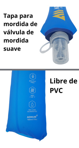Cinturon Faja Con Botella 500ml Hidratacion Running Aonijie Negro Talle M