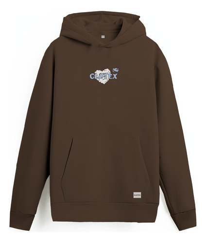 Buzo Hoodie Canguro Frizado Trust Estampado Clotex