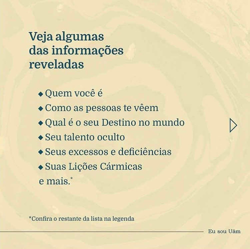 Imagem 3 de 3 de Mapa Numerológico