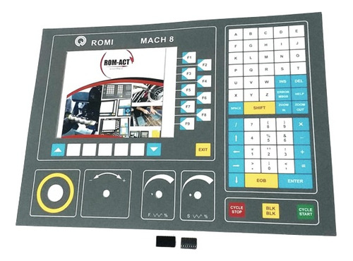 Membrana Mach 8 Para Torno Cnc Romi  Alfanumérica