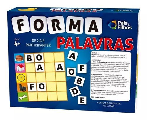 Jogo Pedagógico Forma Palavras Escola Aprendizado E Diversão