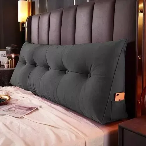 Almofada Cabeceira Ana Cama Queen 160cm Encosto Suede