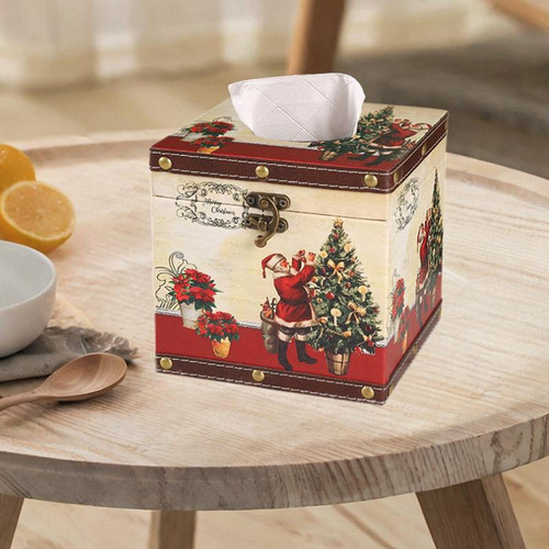 Caja De Pañuelos Navideña, Porta Árbol De Navidad
