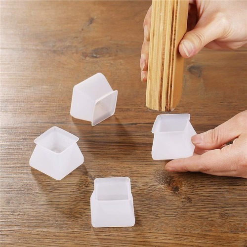 Protector De Pie Cuadrado Para Silla De Silicona Y Malla De