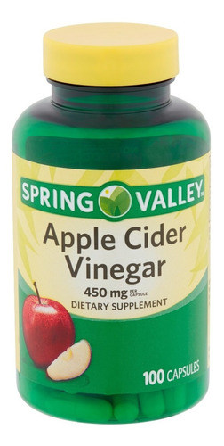 Vinagre De Sidra De Manzana Americano 450 Mg X 100 Capsulas