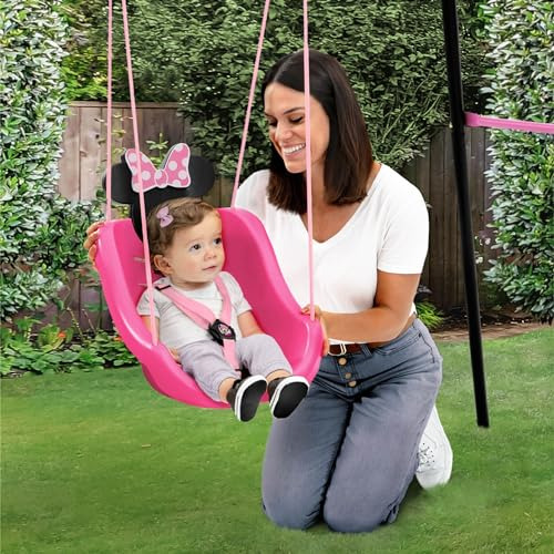 Columpio Para Exteriores 2 En 1 De Disney Minnie Mouse Para