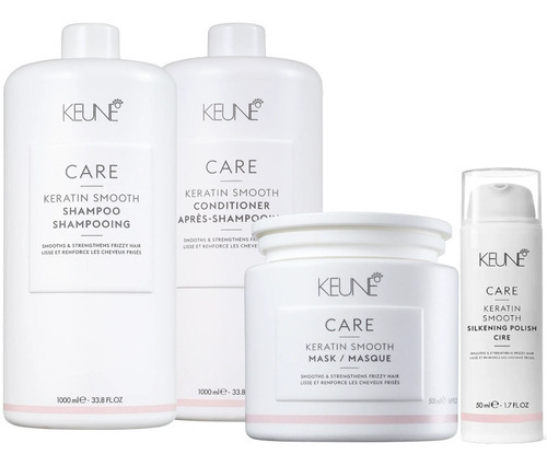 Keune Kit Care Keratin Smooth Silkening Polish Completo