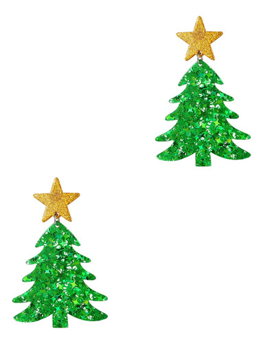 Pendientes Colgantes De Navidad, Pendientes Colgantes, Verde