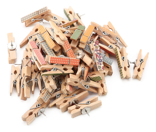 Pinzas Para Madera Para Manualidades, 50 Unidades, Tamaño Pe