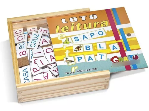 Jogo de Tabuleiro Loto Leitura em MDF - STEM Toys - Brinquedos Educativos e  STEAM