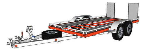 Projeto Reboque Rampa 2 Eixos Completo Carros Veículos