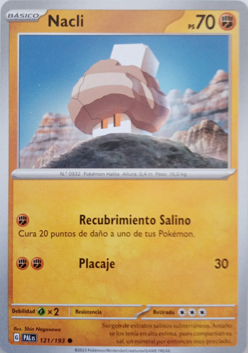 Pokémon Tcg Nacli 121/193 (español)