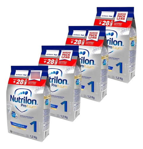 4un Nutrilon Profutura 1 Bolsa 1.2kg Leche De Formula En Pvo Neutro