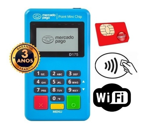 Maquininha De Cartão Com Internet Grátis- Mini Chip Promoçao