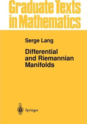 Libro Differential And Riemannian Manifolds - Serge Lang