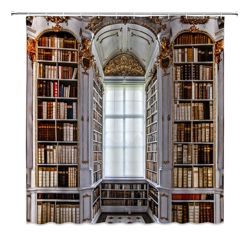 Cortina De Ducha Biblioteca, Sala De Estudio, Librería...