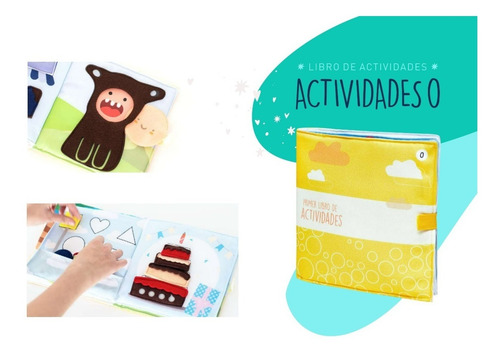 Imagen 2 de 9 de Libros Sensoriales Didácticos De Tela Con Actividades