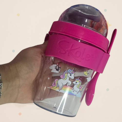Vasos Yogurteros Y Cerealero Para Chicos Con Diseños Unicórnio