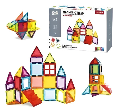 Juego De Bloques De Construcción Magnéticos 3d 26 Piezas