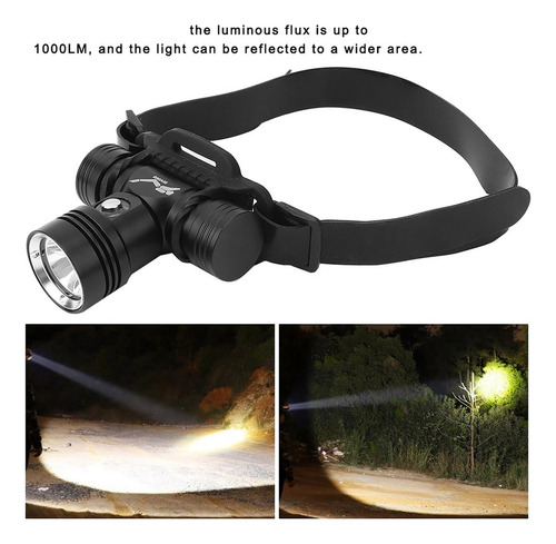. Linterna Frontal De Buceo Led Impermeable De Alto Brillo