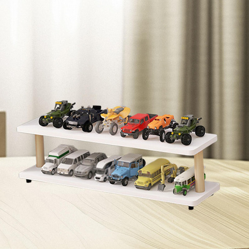 1/64 Estacionamento Cena Vitrine Diecast Carro 2 Camadas
