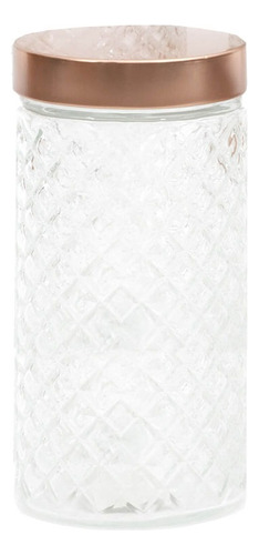 Frasco Vidrio Recipiente Con Tapa 2 Litros Color Blanco