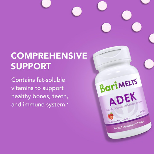Suplemento Barimelts Adek, Suprimento De 1 Mês Com 60 Compri