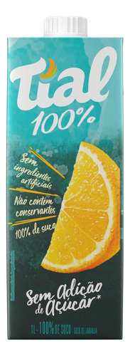 Suco de laranja  Tial  100% sem glúten 1 L 