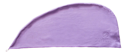 Gorro De Baño De Microfibra Elástico Secado Rapido Compacto Color Lila